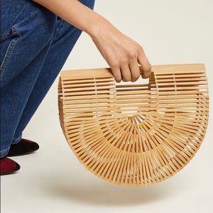 SOLD ModCloth Bamboo Basket Handbag